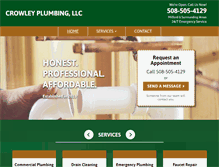 Tablet Screenshot of plumbermilford.com